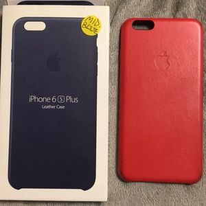2 leather I phone 6 plus cases